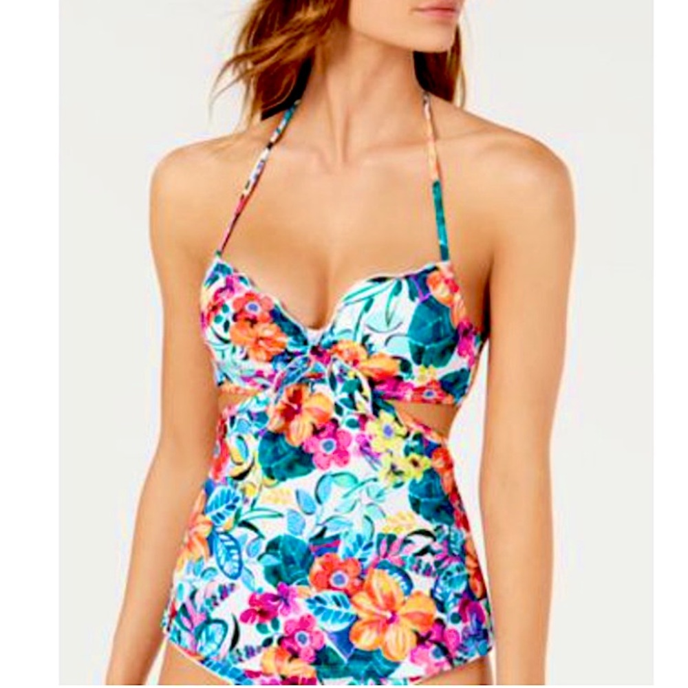 Sundazed Cutout Tankini Top